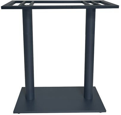 HomeMarkt Bar Table Base made of Metal Matte Grey 80x40x90cm