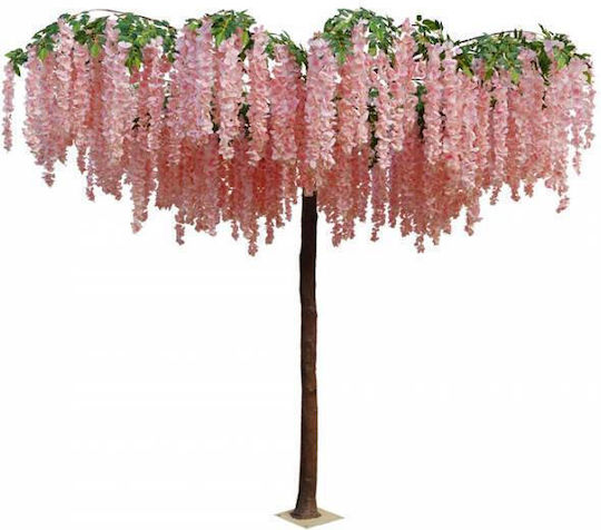 Изкуствено дърво за външно пространство Китайска глициния Pink 300см