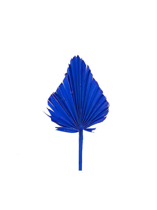 Artificial Decorative Branch Palm Tree Blue 1pcs