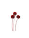 Artificial Decorative Branch Daisy Burgundy 60cm 1pcs