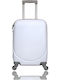 Olia Home Cabin Hard Suitcase White with 4 Wheels Height 50cm