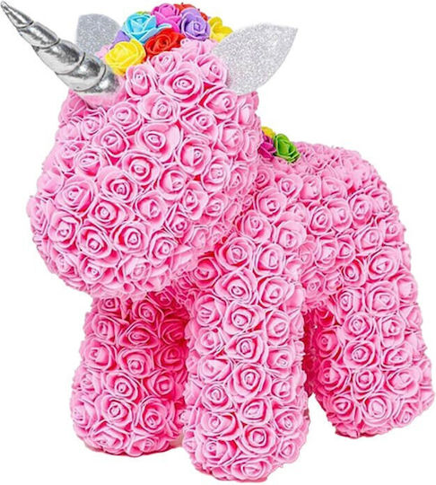 Einhorn aus künstlichen Rosen 25cm