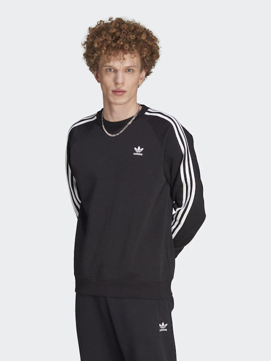 adidas Adicolor Classics 3-Stripes Sweatshirt mit Kapuze Schwarz