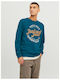 Sweatshirt Petrol Blue