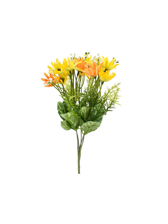 Artificial Decorative Branch Daisy Yellow 34cm 1pcs