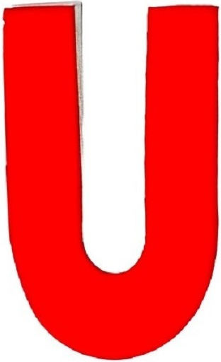 Sign with Text in Orange Color 7cm 6308000000350