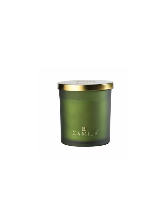 Camila Scented Candle Agrumi & Coriandolo Jar Green 140gr 1pcs