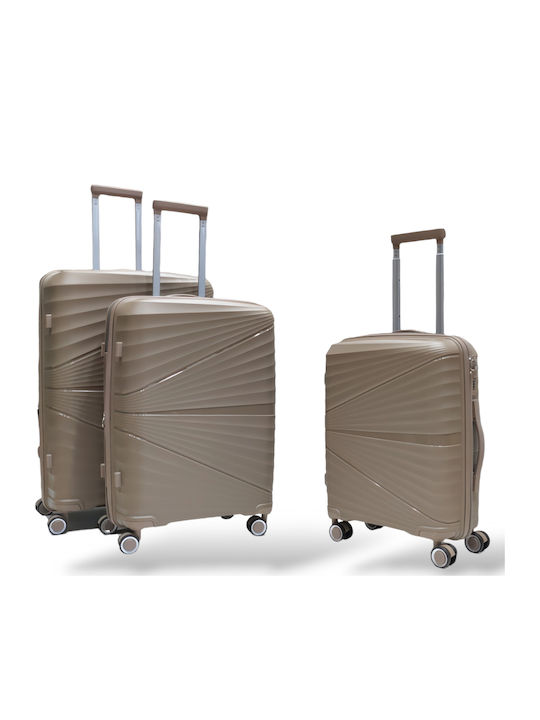 Playbags Βαλίτσες Ταξιδιού Σκληρές Μπεζ Μέγιστο...