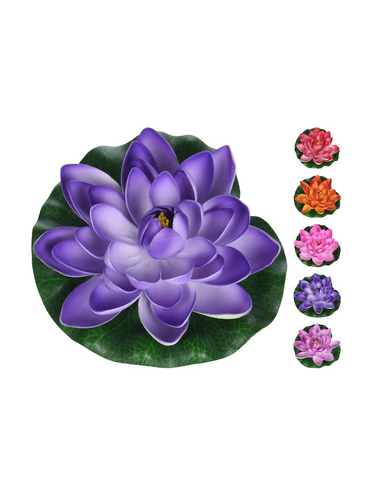 Dekorative künstliche Blume Seerose Lila 18cm Koopman
