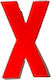 Sign with Text in Orange Color 7cm 6308000000338