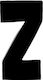 Sign with Text in Black Color 3cm 6308000000005