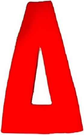 Sign with Text in Orange Color 10cm 6308000000425