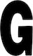 Sign with Text in Black Color 3cm 6308000000027