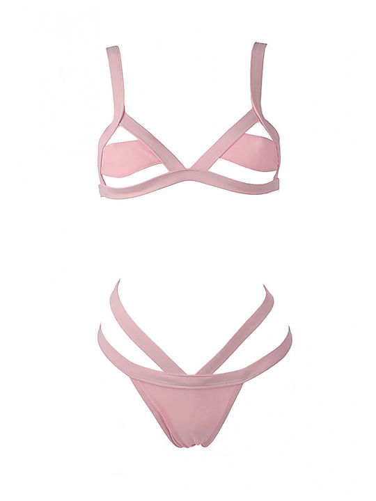 Set Bikini Triangle & Brazil Pink