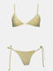 Bikini Set Triangle With Removable Padding & Brazil Gold
