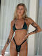 Set Bikini Triangle and Brazil High Waist Green