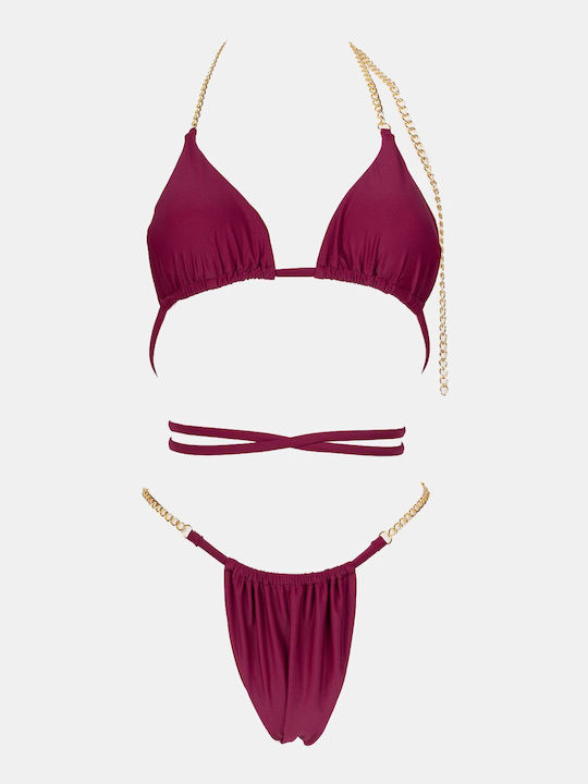 Decoro Set Bikini Τριγωνάκι με Αφαιρούμενη Ενίσ...