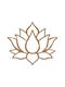 Wall Decor Lotus Copper Made of Metal 50x43cm 1-Copper