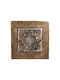 Wall Decor with Handmade Polyresin Feel 50x50cm