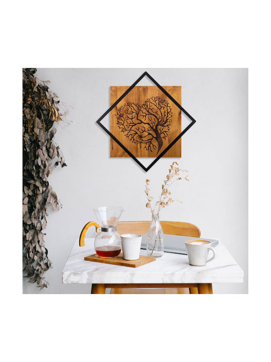 Wooden Wall Hanging Decor 54x54cm