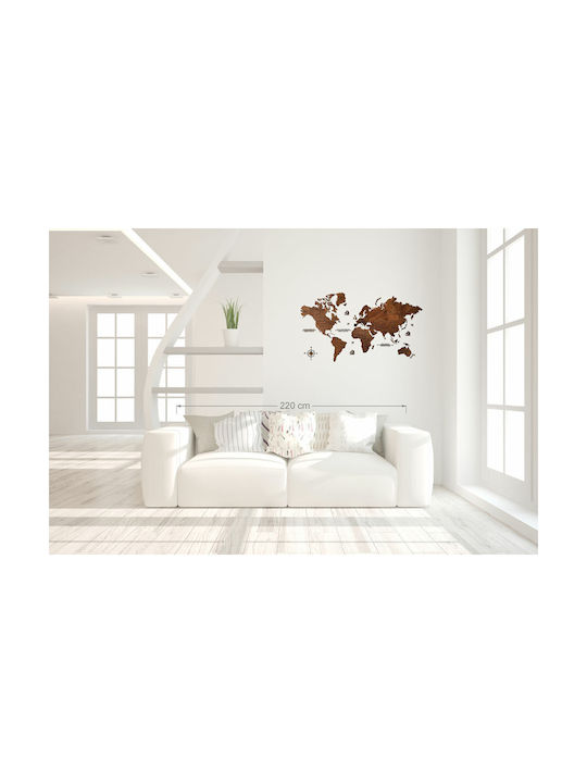 Wooden Wall Ornament 115x65cm 90768