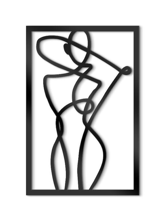 Walls 3D Διακοσμητική Σιλουέτα Woman Art από Ξύ...