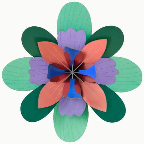 Studio Roof Wall Decor Made of Paper 25.4x8.6x25.2cm