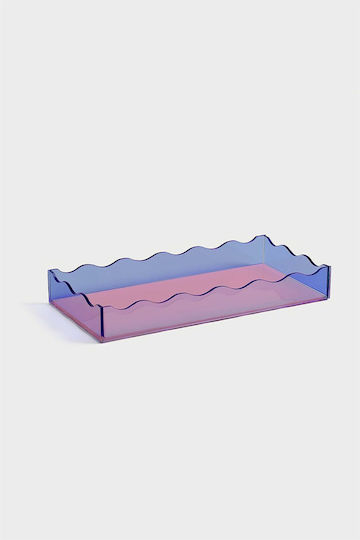 Glass Rectangular Decorative Tray 30x15x4.5cm