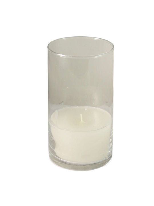 Decorative Candle Jar White 1pcs