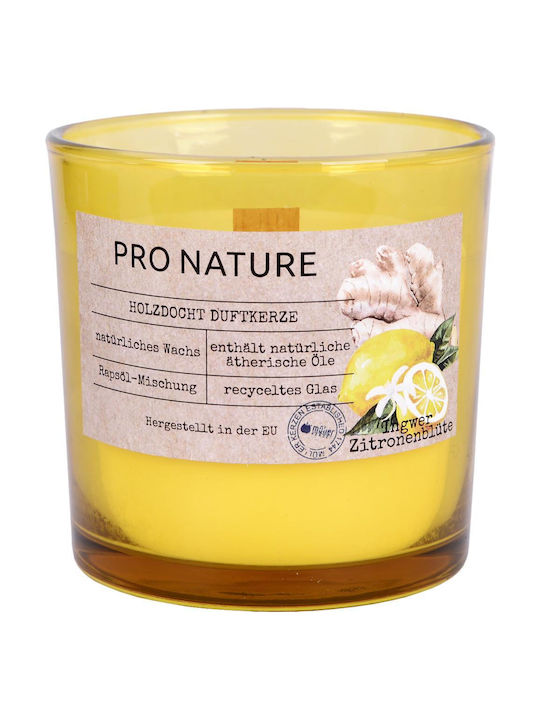 Scented Candle Jar Yellow 1pcs