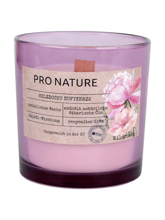 Scented Candle Jar Pink 1pcs