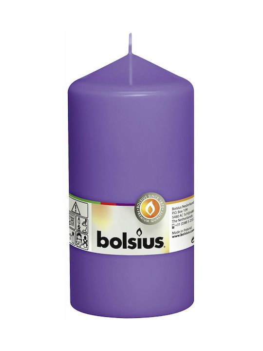 Bolsius Decorative Candle Purple 1pcs