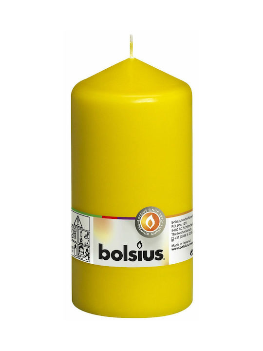 Bolsius Lumânare Decorativă Galben 1buc