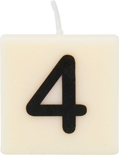 The Gift Label Декоративна Свещ Екрю 4x4бр 1бр
