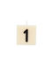 The Gift Label Lumânare Decorativă Ecru 4x4buc 1buc