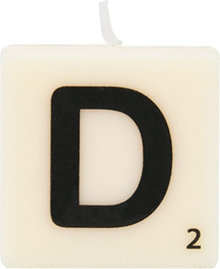 The Gift Label Διακοσμητικό Κερί Εκρού 4x4εκ.