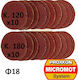 Proxxon Palm Sander Sanding Sheet 18x18mm Set 20pcs