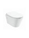 Amco Line Zara Oval Amco Монтирана на стена тоалетна с Капак Софт Клоуз Бяла