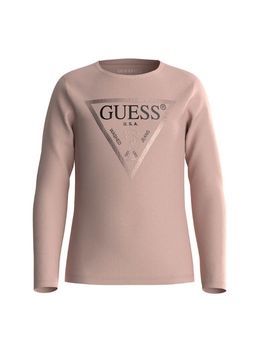 Guess Kids' Blouse Long Sleeve Pink