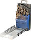 KWB Set of 19 Drills HSS with Cylindrical Shank for Metal