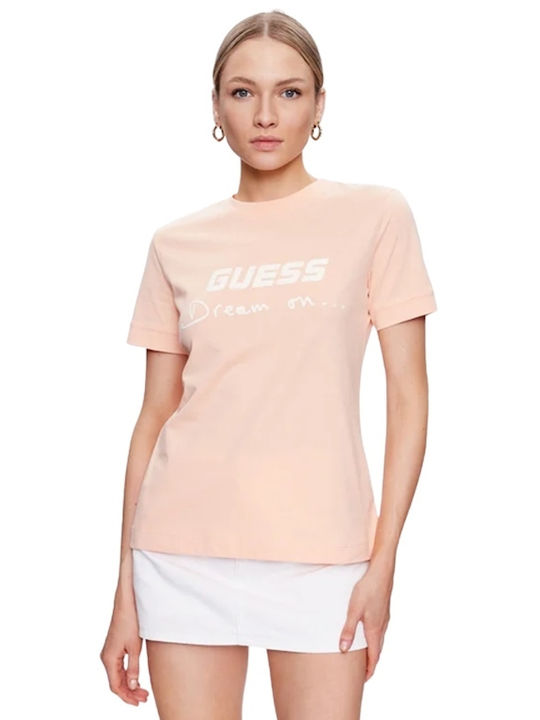 Guess Dalya Γυναικείο T-shirt Πορτοκαλί