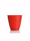 Bama Planter Plastic Red 24x24x22cm.