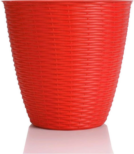Bama Übertopf Kunststoff Rot 24x24x22εκ.