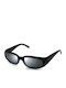 Emporio Armani Unisex Sunglasses with Black Plastic Frame and Silver Mirror Lens 690S 0206G