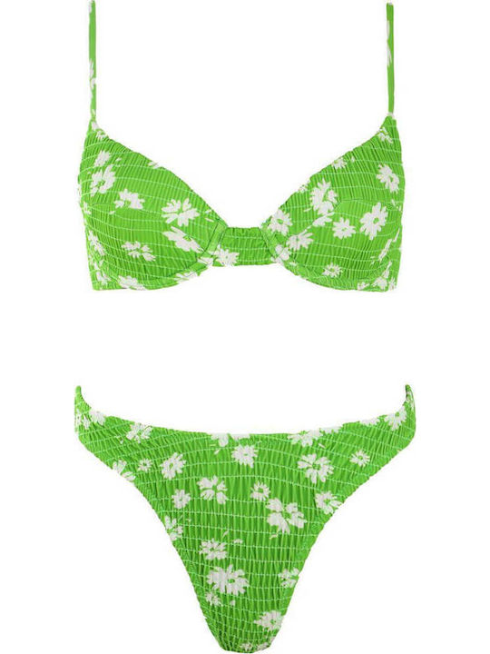 Luigi Set Bikini Brazil Πράσινο