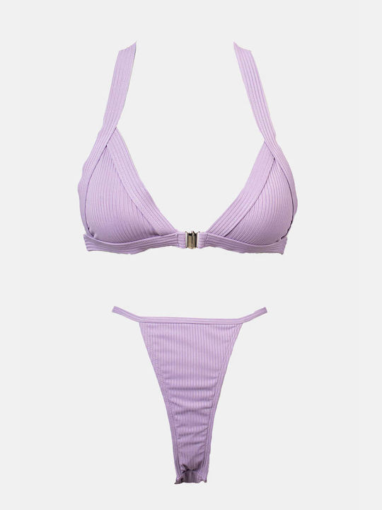 Luigi Padded Bikini Set Triangle Top & Brazil B...