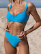 Gigi Set Bikini String Ψηλόμεσο Μπλε