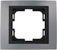 Mono Electric Switch Frame 1 Position Vertical Installation in Silver Color 500-004200160