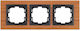 Mono Electric Πλαίσιο Διακόπτη 3 Θέσεων Κάθετης και Οριζόντιας Τοποθέτησης σε Καφέ Χρώμα 500-008530162