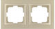 Mono Electric Switch Frame 2 Positions Vertical and Horizontal Installation in Beige Color 500-002236161